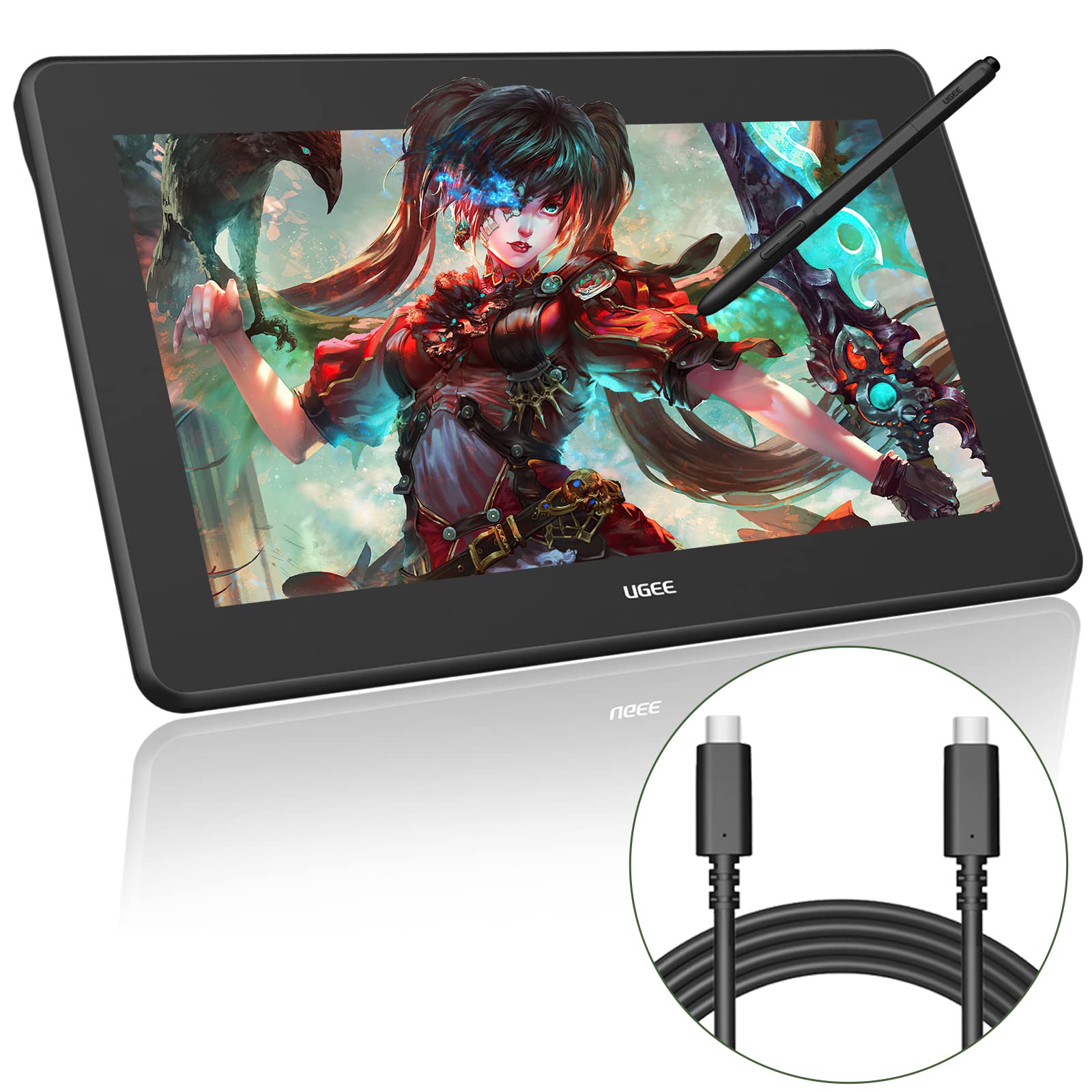 Amazon.com: UGEE U1600 15.4 Inch Drawing Tablet with Screen